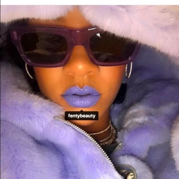 NWT FENTY BEAUTY Perwinkle Blue ya Dig?! Mademoiselle plush Matte Lipstick purp - Picture 8 of 12